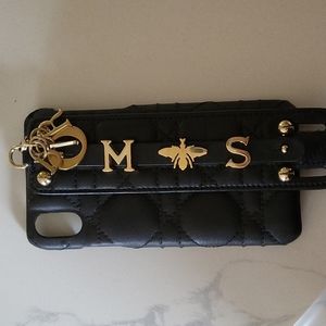 Christian Dior IPhone x/xs phone case with Removable charms